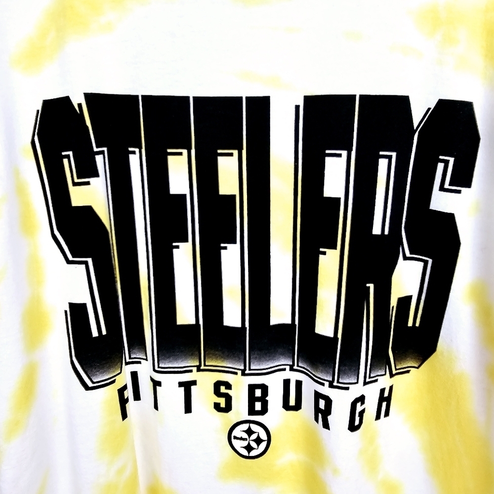 Junk Food Clothing Pittsburgh Steelers Long Sleeve Tie Dye Shirt NWT - Picture 6 of 7